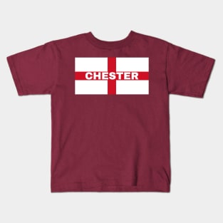 Chester City in English Flag Kids T-Shirt